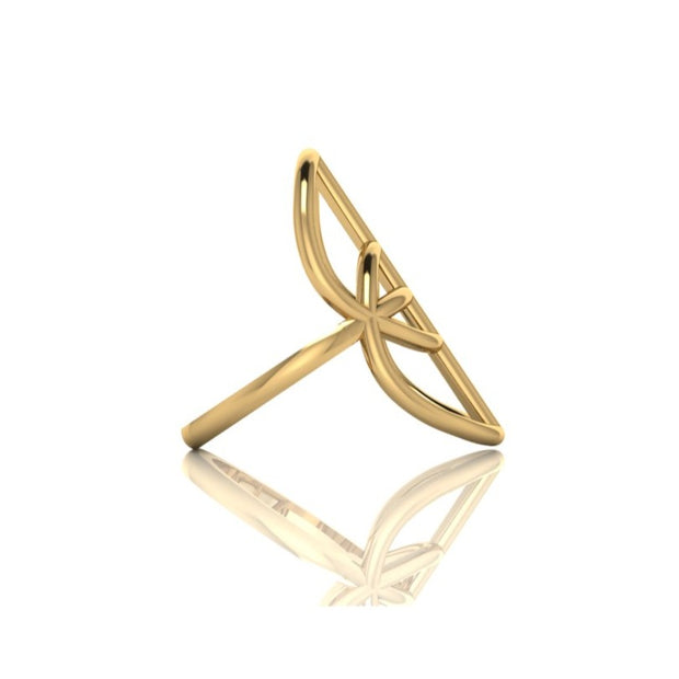 The Vesica Pisces Ring (gold)