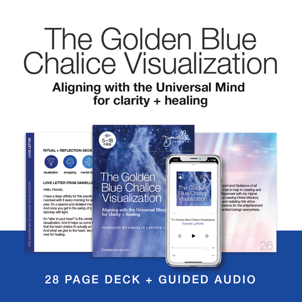 The Golden Blue Chalice Visualization (Deck + Guided Audios)
