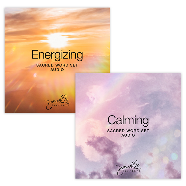 Sacred Word Sets—Energizing + Calming (freebie)