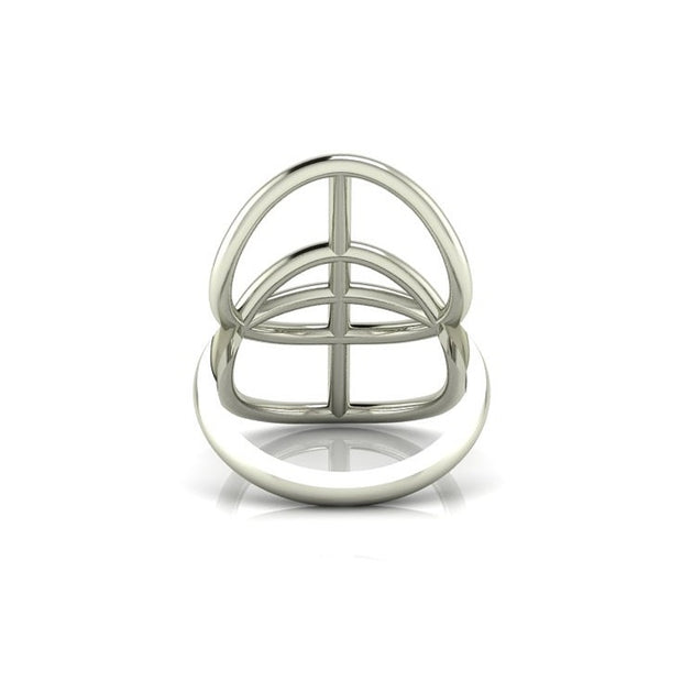 The Vesica Pisces Ring (silver)